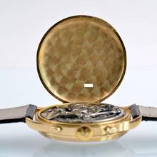 Thumbnail von Eberhard & Co. Extra-Fort Pre-Extrafort Oversize split-seconds chronograph yellow gold 18KT very rare 1942