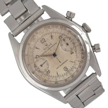  Rolex Chronograph 4500 Monoblocco Antimagnetic two-body case very rare 1945’s 