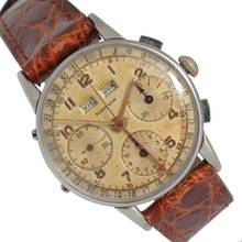 マーヴィン クロノグラフ ダトー コンパックス トロピカルダイヤル バルジュ 72C 1950年代