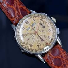 Thumbnail von Marvin Chronograph Dato Compax Tropical dial valjoux 72C 1950’s