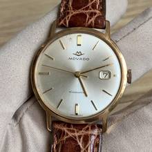 Thumbnail von Movado Kingmatic Sub-Sea Kingmatic Date silver dial yellow gold 14KT 1960’s