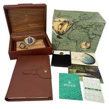 Thumbnail von Rolex Day-Date 18038 President Factory soleil blue dial diamonds gold 18KT Full Set