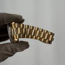 Thumbnail von Rolex Day-Date 18038 President Factory soleil blue dial diamonds gold 18KT Full Set