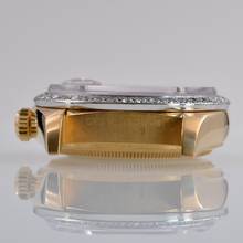 Thumbnail von Rolex Day-Date 18038 President Factory soleil blue dial diamonds gold 18KT Full Set