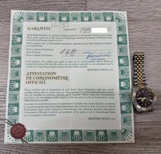 Thumbnail von Rolex GMT-Master 16753 Brown Tiger Eye Nipple dial Full Set TOP Condition 1982