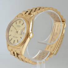 Thumbnail von Rolex Datejust 1611 Champagne dial yellow gold 18KT Full Set 1972