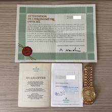 Thumbnail von Rolex Datejust 1611 Champagne dial yellow gold 18KT Full Set 1972