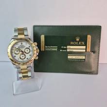 Thumbnail von Rolex Daytona Ouro & Aço Racing White Dial 40mm Automático Completo