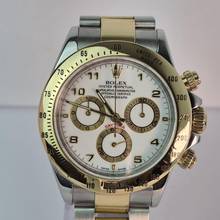 Thumbnail von Rolex Daytona Ouro & Aço Racing White Dial 40mm Automático Completo
