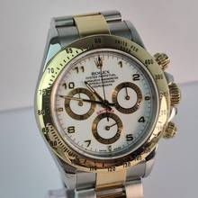 Thumbnail von Rolex Daytona Ouro & Aço Racing White Dial 40mm Automático Completo