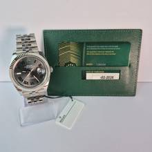 Thumbnail von Rolex Datejust 41 41mm Ouro Branco & Aço Wimbledon Jubilee Automático Completo