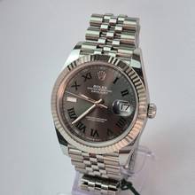 Thumbnail von Rolex Datejust 41 41mm Ouro Branco & Aço Wimbledon Jubilee Automático Completo
