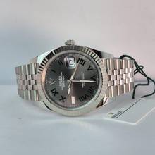 Thumbnail von Rolex Datejust 41 41mm Ouro Branco & Aço Wimbledon Jubilee Automático Completo