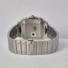Thumbnail von Cartier Santos Large Green Dial 2 Bracelets 40mm Automatic Complete