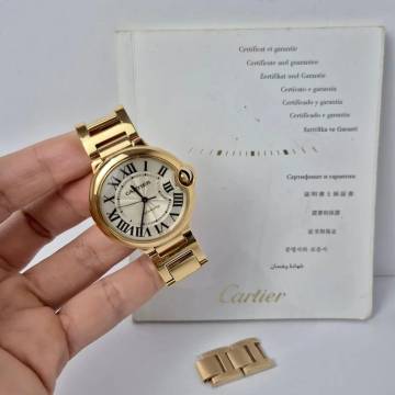 Cartier Ballon Bleu 36mm Ouro Rosé Automático