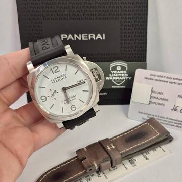 Panerai Luminor Marina White Dial Automático 44mm Completo