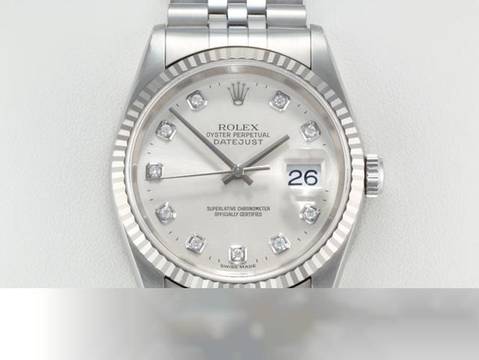  Rolex Datejust 36 36mm 16234 2004 Stahl Weissgold 750 Diamanten Automatik 