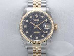 Thumbnail von Rolex Datejust Medium Stahl Gelbgold 750 Diamanten Automatik Gold Stahl Stainless Steel 18kt Yellow Gold Jubilé-band Chronometer Oyster Black Dial