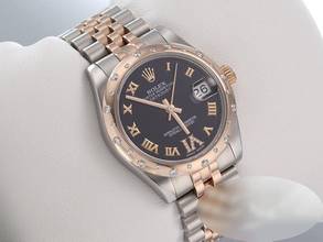 Thumbnail von Rolex Datejust 31 Medium 31mm 178341 2014 Lc100 Stahl Rosegold 750 Diamanten Gold