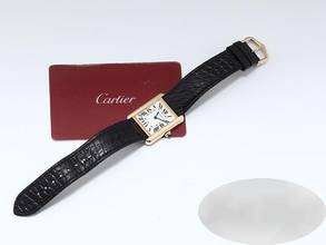 Thumbnail von Cartier Tank Solo Lady Tank Solo stainless steel yellow gold 750 2020 W5200002 steel gold ladies
