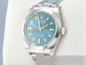 Thumbnail von Rolex Milgauss 116400GV 2017 Z-blue stainless steel automatic Rolex service 2024 steel blue