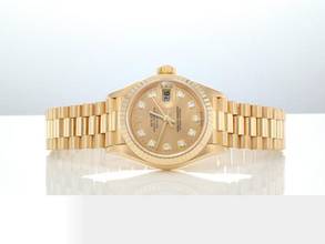 Thumbnail von Rolex Lady-Datejust Gelbgold 750 Diamanten 1998 Automatik Gold Damen