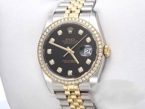Thumbnail von Rolex Datejust 36 36mm 116243 2016 Stahl Gelbgold 750 Diamanten Automatik Gold