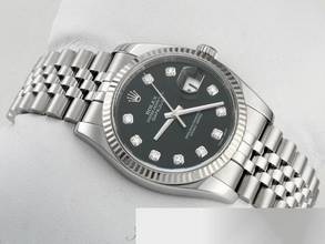 Thumbnail von Rolex Datejust 36mm 116234 2019 Stahl Weissgold 750 Diamanten Automatik Stainless Steel 18kt White Gold Jubilé-band Chronometer Oyster Black Dial