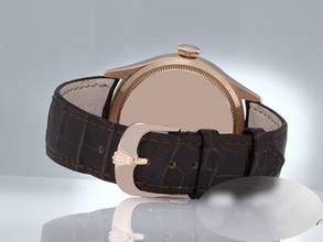 Thumbnail von Rolex Cellini Date 50515 2015 Rosegold 750 Lederband Automatik Gold