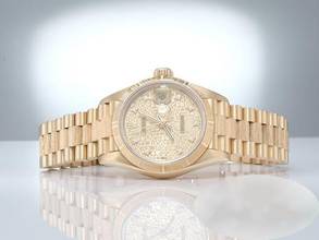 Thumbnail von Rolex Lady-Datejust Gelbgold 750 Diamanten Automatik Gold Damen