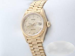 Thumbnail von Rolex Lady-Datejust Gelbgold 750 Diamanten Automatik Gold Damen