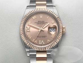 Thumbnail von Rolex Datejust 36 126231 Edeltahl Rosegold 750 Diamanten Automatik Gold Stahl