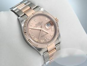 Thumbnail von Rolex Datejust 36 126231 Edeltahl Rosegold 750 Diamanten Automatik Gold Stahl
