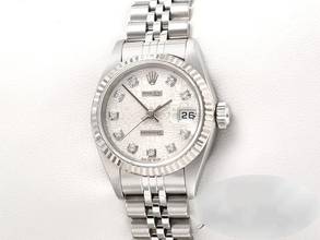 Thumbnail von Rolex Lady-Datejust Edelstahl Weissgold 750 1996 Diamanten Automatik Stahl Gold