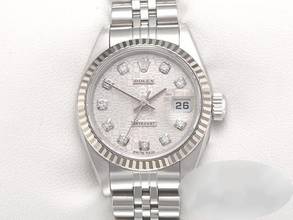 Thumbnail von Rolex Lady-Datejust Edelstahl Weissgold 750 1996 Diamanten Automatik Stahl Gold