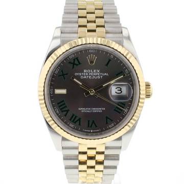  Rolex Datejust 36 Steel / Gold Jubilee Fluted Wimbledon 