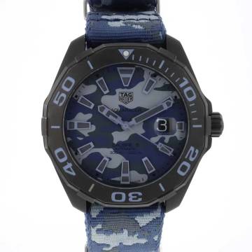  TAG Heuer Aquaracer 300M Titanium Blue Camo Black PVD 