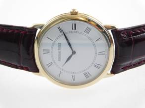 Thumbnail von Audemars Piguet Vintage Classique 14894BA men's watch, 18-karat yellow gold, C. 2080, TOP condition, manual winding caliber 2080, 34mm, original band and clasp, TOP