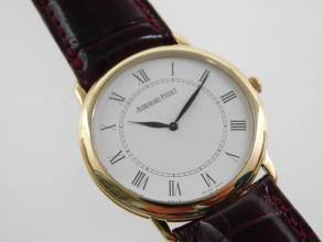 Thumbnail von Audemars Piguet Vintage Classique 14894BA men's watch, 18-karat yellow gold, C. 2080, TOP condition, manual winding caliber 2080, 34mm, original band and clasp, TOP