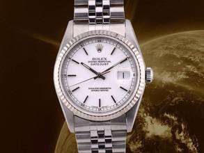  Rolex Datejust 16234 36mm White Dial Box-paper 1998 