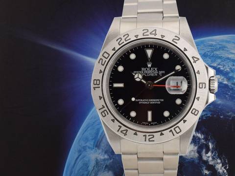  Rolex Explorer II 16570 40mm Like New 2003 - Full Set 