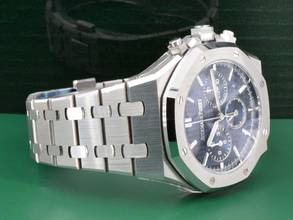Thumbnail von Audemars Piguet Royal Oak Chronograph 26715st Blue Chronograph 38mm - New 2025 Stickers