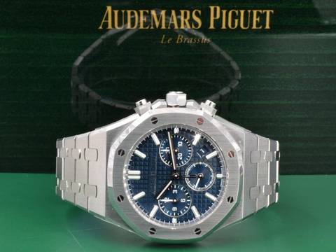 Audemars Piguet Royal Oak 26715st Blue Chronograph 38mm - New 2025 Stickers
