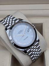 Thumbnail von Rolex Datejust 41mm 126300 White Roman Dial - Jubilee Bracelet Very Good Condition Full Set 9-2022