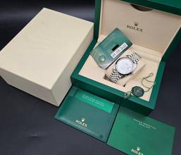 Thumbnail von Rolex Datejust 41mm 126300 White Roman Dial - Jubilee Bracelet Very Good Condition Full Set 9-2022