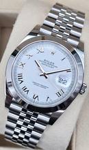 Thumbnail von Rolex Datejust 41mm 126300 White Roman Dial - Jubilee Bracelet Very Good Condition Full Set 9-2022