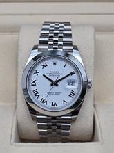 Thumbnail von Rolex Datejust 41mm 126300 White Roman Dial - Jubilee Bracelet Very Good Condition Full Set 9-2022