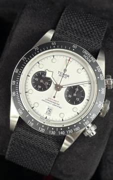 Tudor Black Bay Chrono M79360N-0008 'Panda' White Dial - Fabric Strap Unworn/New Condition Full Set 4-2026