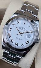 Thumbnail von Rolex Datejust 41 41mm 126300 White Roman Dial - Oyster Bracelet Very Good/Like New Condition Full Set 2-2024