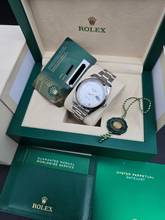 Thumbnail von Rolex Datejust 41 41mm 126300 White Roman Dial - Oyster Bracelet Very Good/Like New Condition Full Set 2-2024